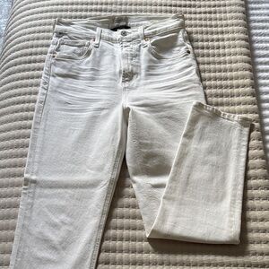 CITIZENS OF HUMANITY ISOLA White DENIM Women's Jeans high waist straight leg 25